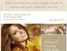 Tablet Screenshot of drnaziridentalcare.com